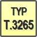 Piktogram - Typ: T.3265